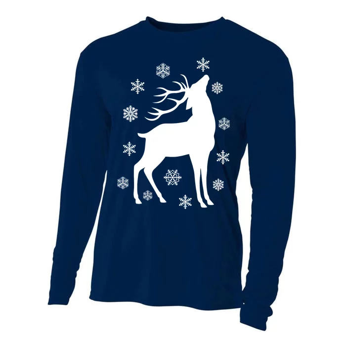 Winter Reindeer Cooling Performance Long Sleeve Crew