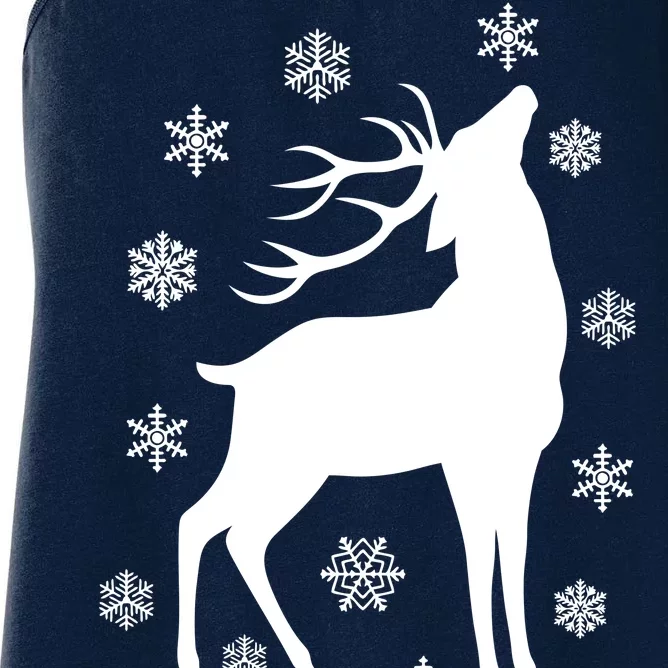 Winter Reindeer Women's Racerback Tank