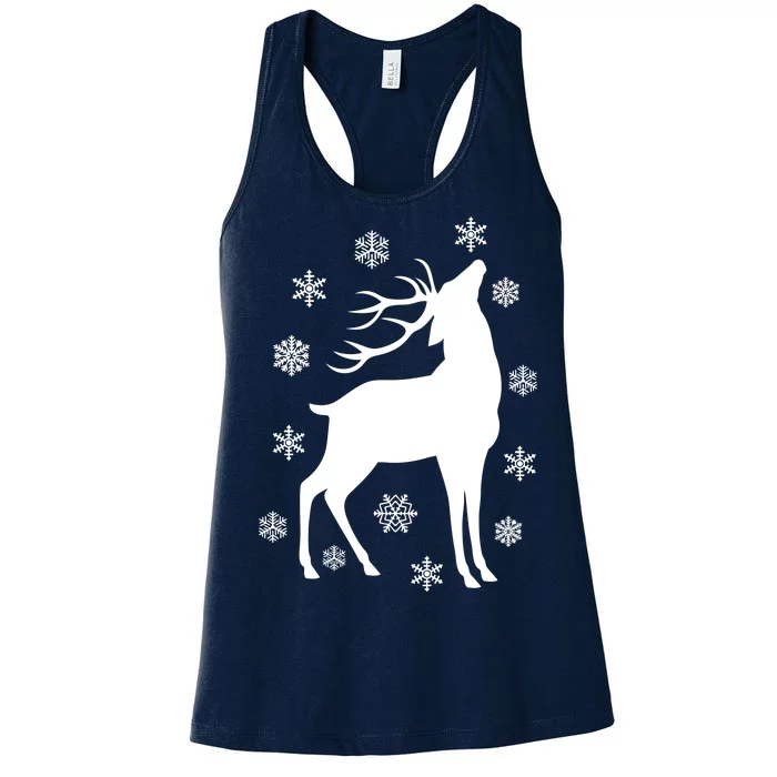 Winter Reindeer Women's Racerback Tank