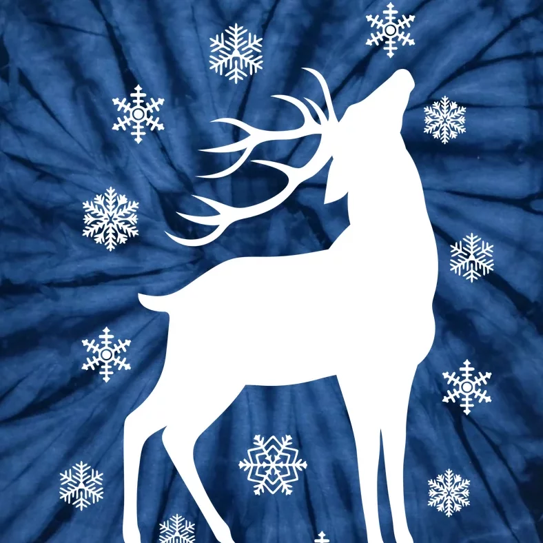 Winter Reindeer Tie-Dye T-Shirt