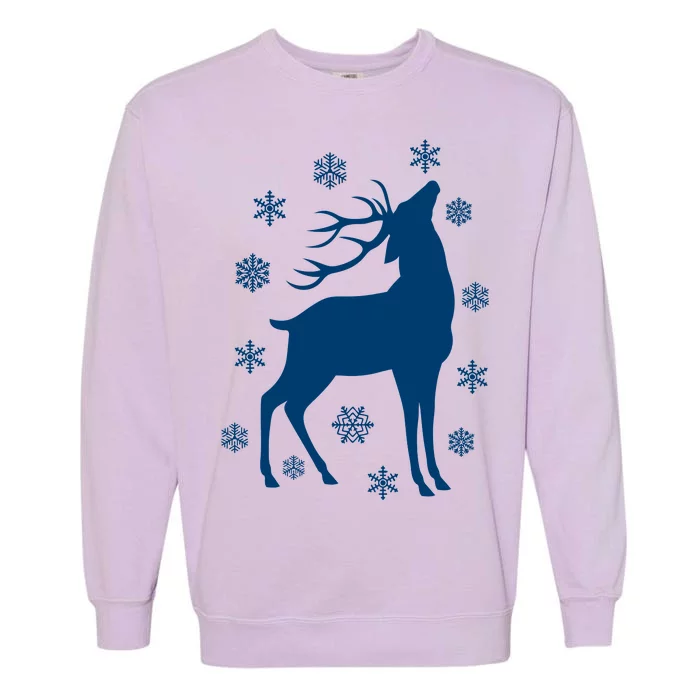 Winter Reindeer Garment-Dyed Sweatshirt