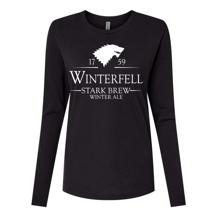 Winterfell College Stark Brew Womens Cotton Relaxed Long Sleeve T-Shirt