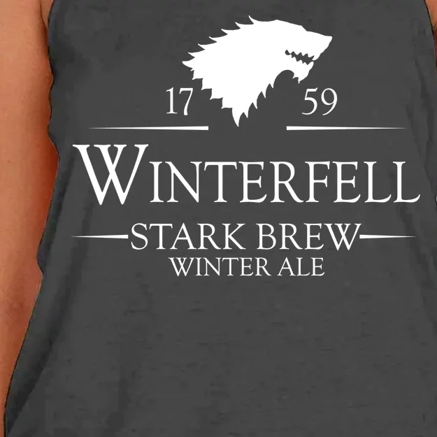 Winterfell College Stark Brew Women's Knotted Racerback Tank