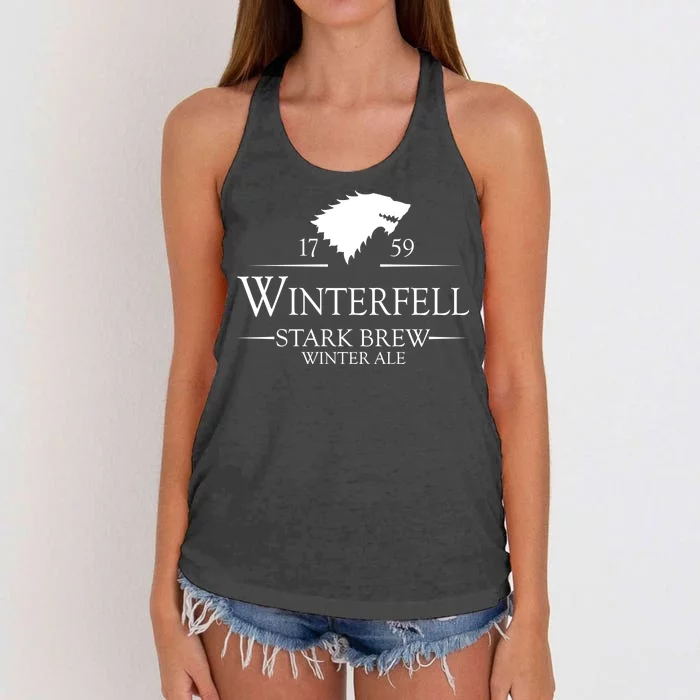 Winterfell College Stark Brew Women's Knotted Racerback Tank