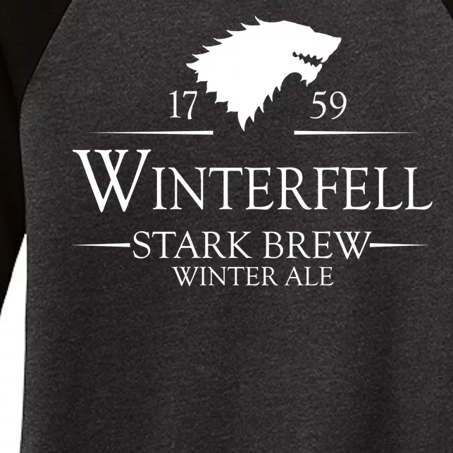 Winterfell College Stark Brew Women's Tri-Blend 3/4-Sleeve Raglan Shirt