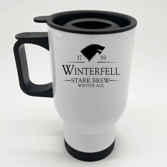 Winterfell College Stark Brew Front & Back Stainless Steel Travel Mug