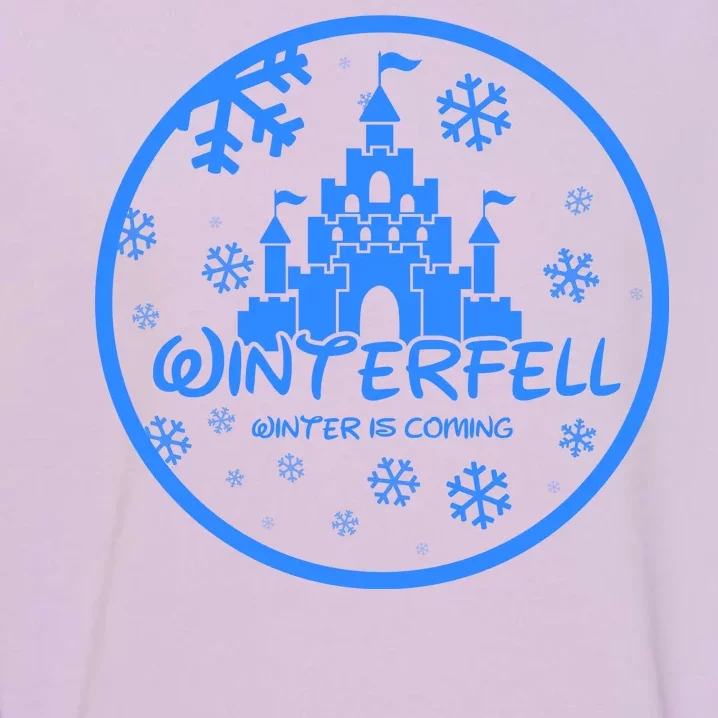 Winterfell Parody Logo Winter Is Coming Garment-Dyed Sweatshirt