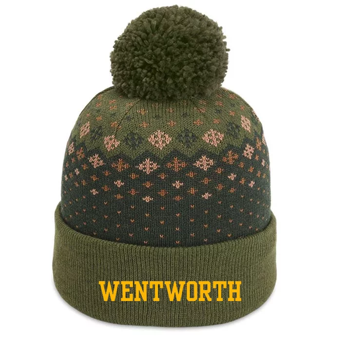 Wentworth Institute Of Technology Sports Fan Apparel The Baniff Cuffed Pom Beanie