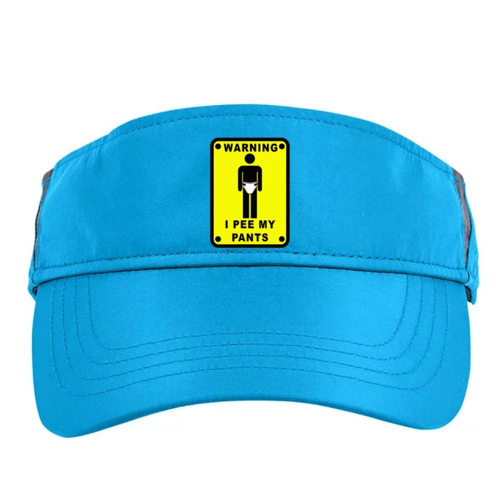 Warning I Pee My Pants Adult Drive Performance Visor