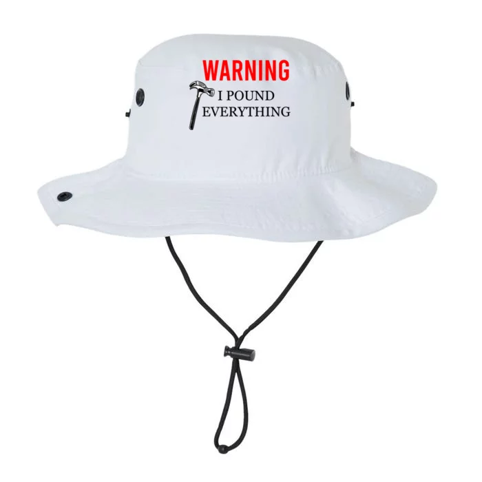 Warning I Pound Everything Funny Woodworker Carpenter Gift Legacy Cool Fit Booney Bucket Hat