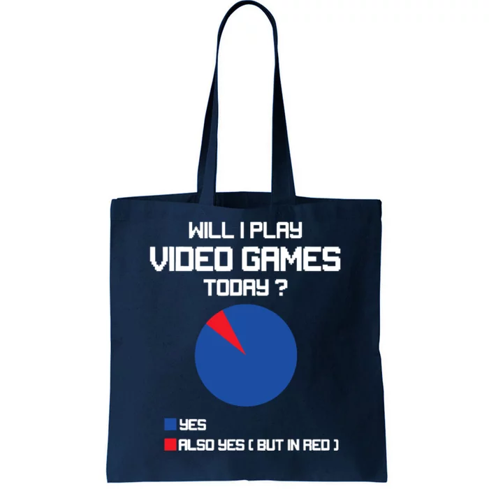 Will I Play Video Games Today Funny Gamer Gaming Lovers Tote Bag