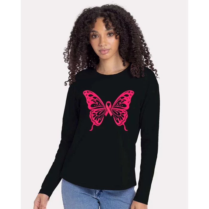 Wear It Pink Breast Cancer Shirts Ribbon Breast Cancer Pink Womens Cotton Relaxed Long Sleeve T-Shirt