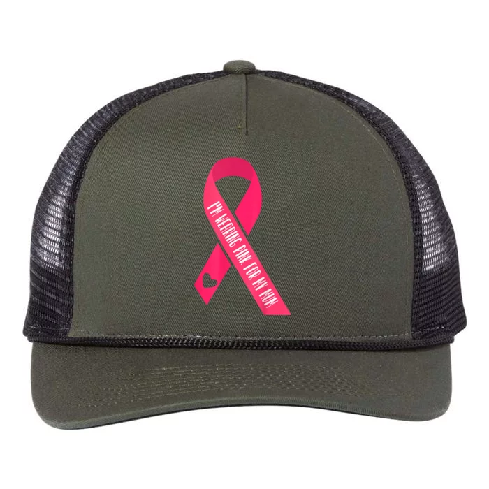 Wear It Pink Breast Cancer Shirts Ribbon Breast Cancer Pink Retro Rope Trucker Hat Cap