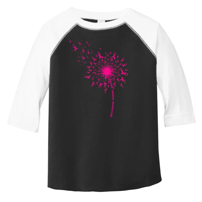 Wear It Pink Breast Cancer Shirts Ribbon Breast Cancer Pink Toddler Fine Jersey T-Shirt