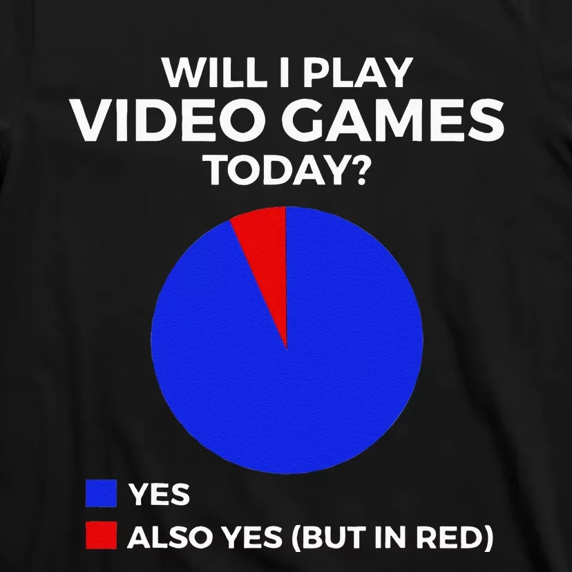 Will I Play Video Games Today Funny Gamer Gaming T-Shirt