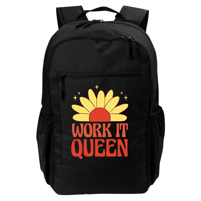 Work It Queen Sunflower Cute Gift Daily Commute Backpack