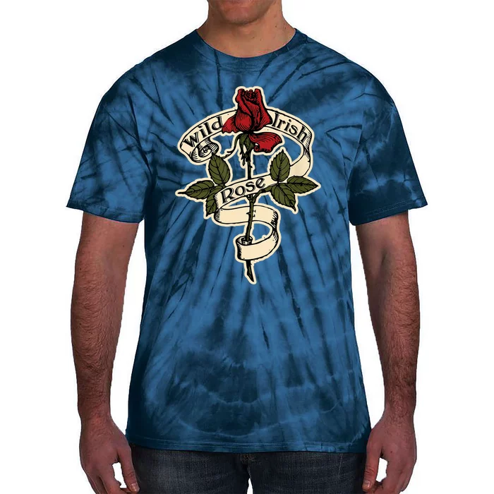 Wild Irish Rose for St. Patrick's Day Tie-Dye T-Shirt