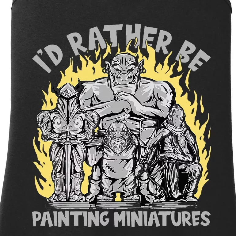 Wargaming ID Rather Be Painting Miniatures Ladies Essential Tank