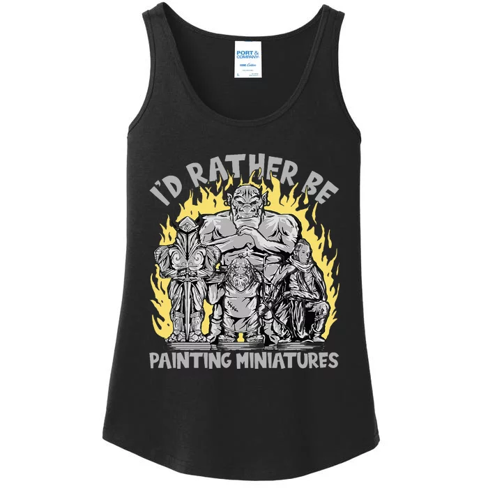 Wargaming ID Rather Be Painting Miniatures Ladies Essential Tank