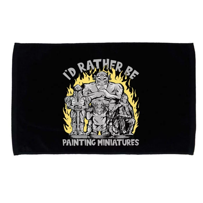 Wargaming ID Rather Be Painting Miniatures Microfiber Hand Towel