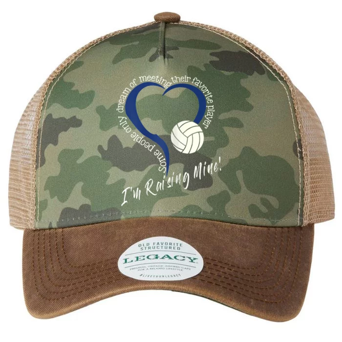 Womens I'm Raising Mine! Volleyball Mom Legacy Tie Dye Trucker Hat