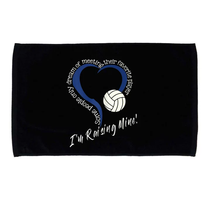 Womens I'm Raising Mine! Volleyball Mom Microfiber Hand Towel