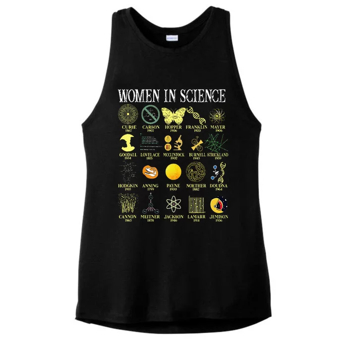 Women In Science Ladies Tri-Blend Wicking Tank