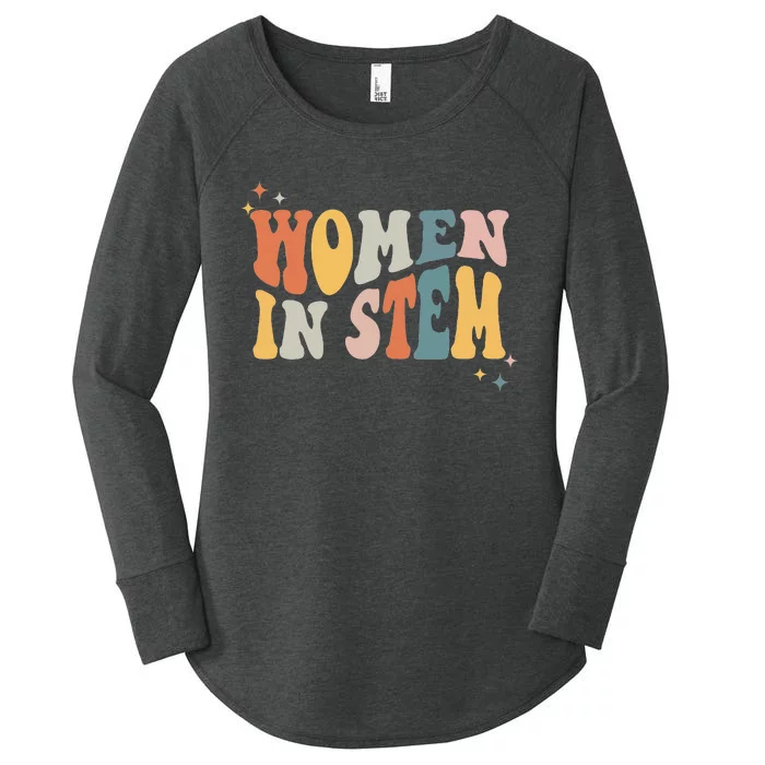 Women In Stem Steminist Science Female Engineer Tech Women's Perfect Tri Tunic Long Sleeve Shirt