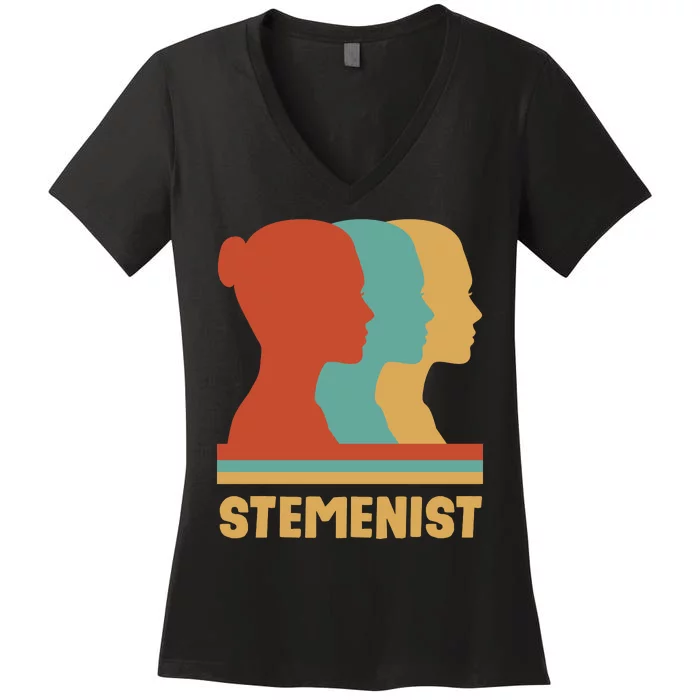 Women In Stem Women's V-Neck T-Shirt