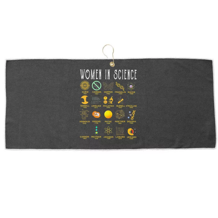 Women In Science Large Microfiber Waffle Golf Towel