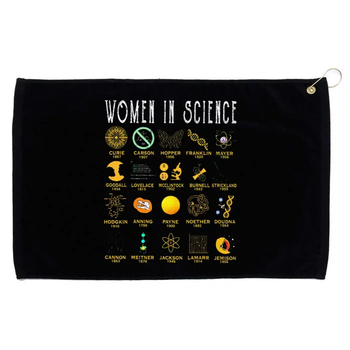 Women In Science Grommeted Golf Towel