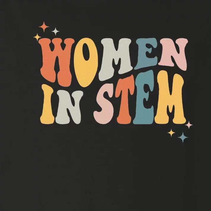 Women In Stem Steminist Science Female Engineer Tech Toddler Long Sleeve Shirt