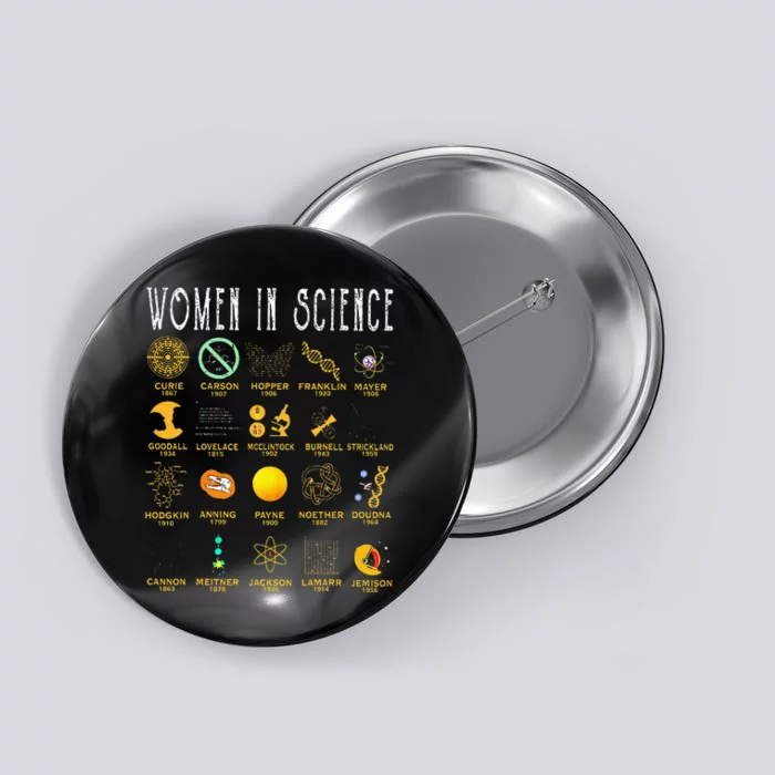 Women In Science Button