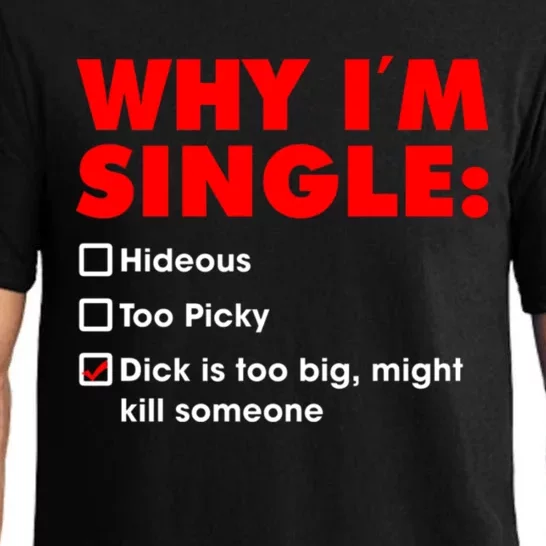 Why I'm Single Hideous Too Picky Dick Is Too Big ,Might Kill Someone Pajama Set