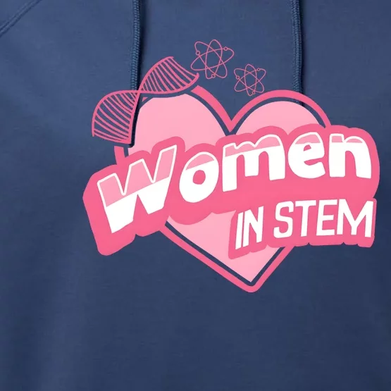 Women In Stem For Science Teacher Performance Fleece Hoodie