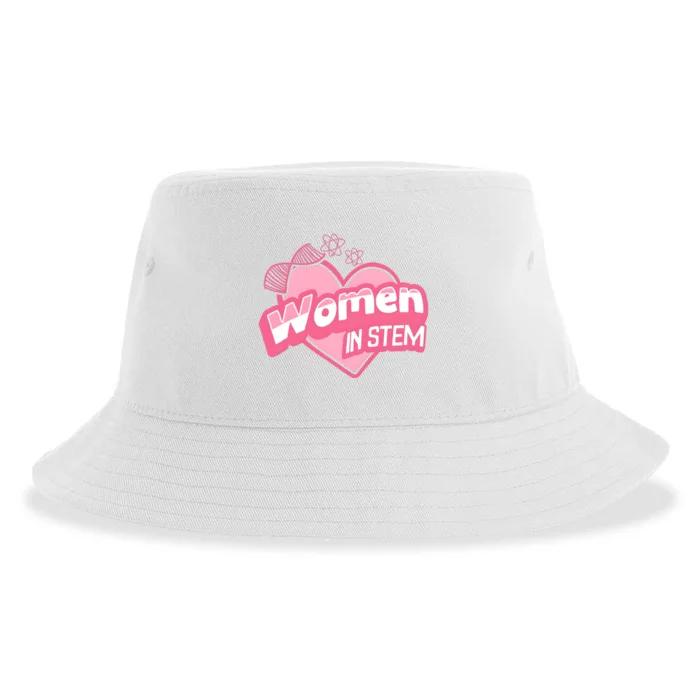 Women In Stem For Science Teacher Sustainable Bucket Hat