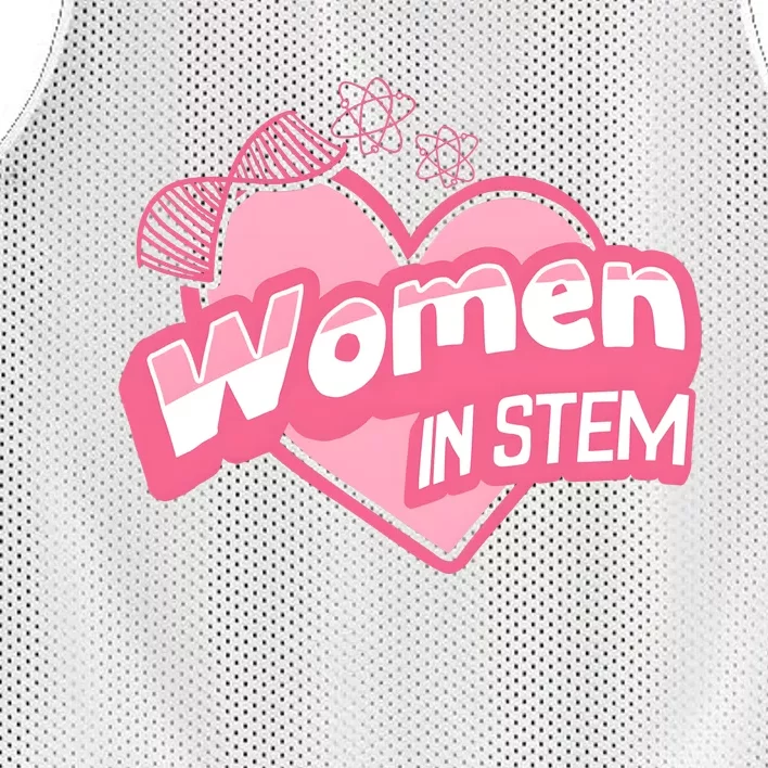 Women In Stem For Science Teacher Mesh Reversible Basketball Jersey Tank