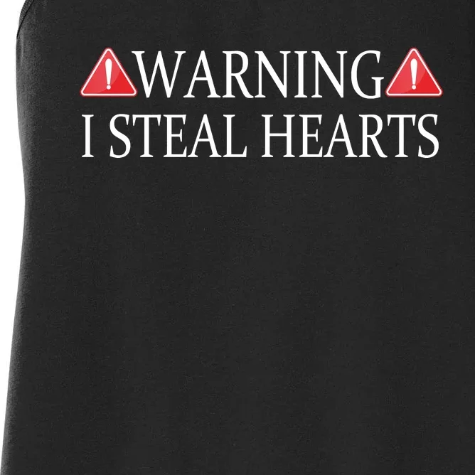 Warning I Steal Hearts Women's Racerback Tank