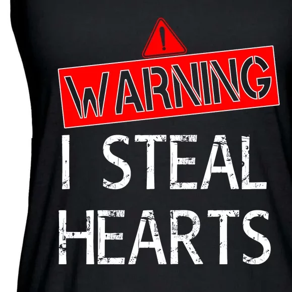 Warning I Steal Hearts Ladies Essential Flowy Tank