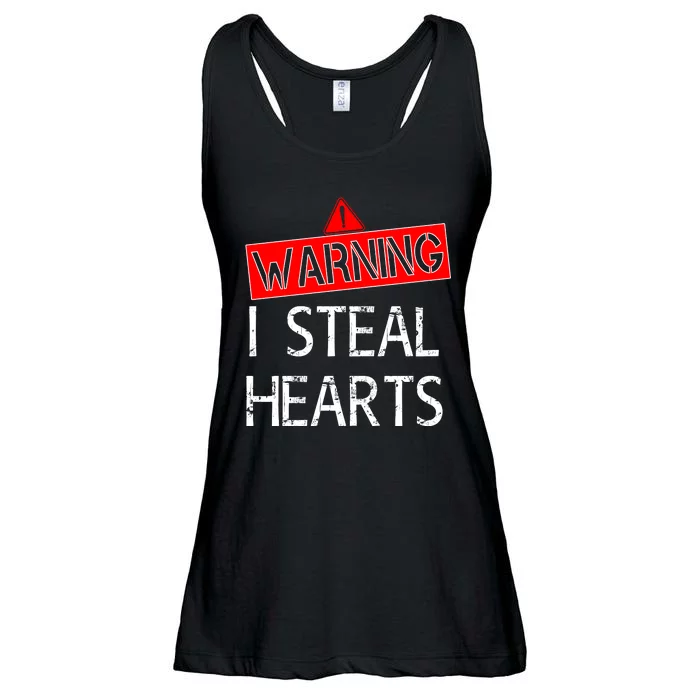 Warning I Steal Hearts Ladies Essential Flowy Tank