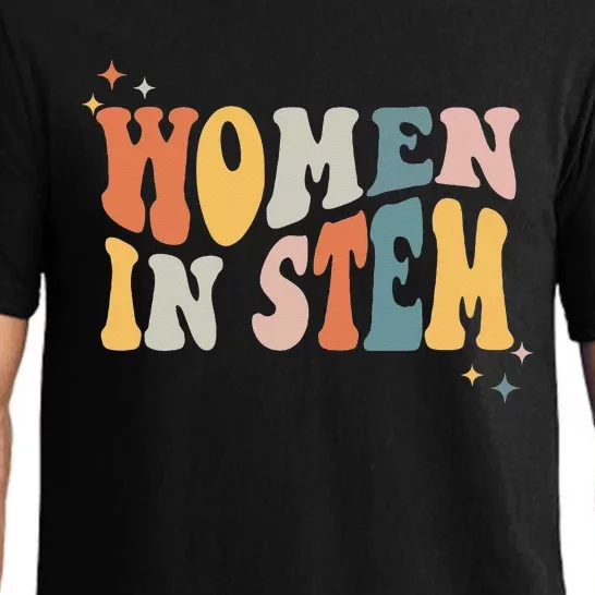 Wo in Stem Steminist Science Female Engineer Tech Pajama Set