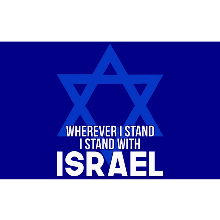 Wherever I Stand I Stand With Israel Bumper Sticker