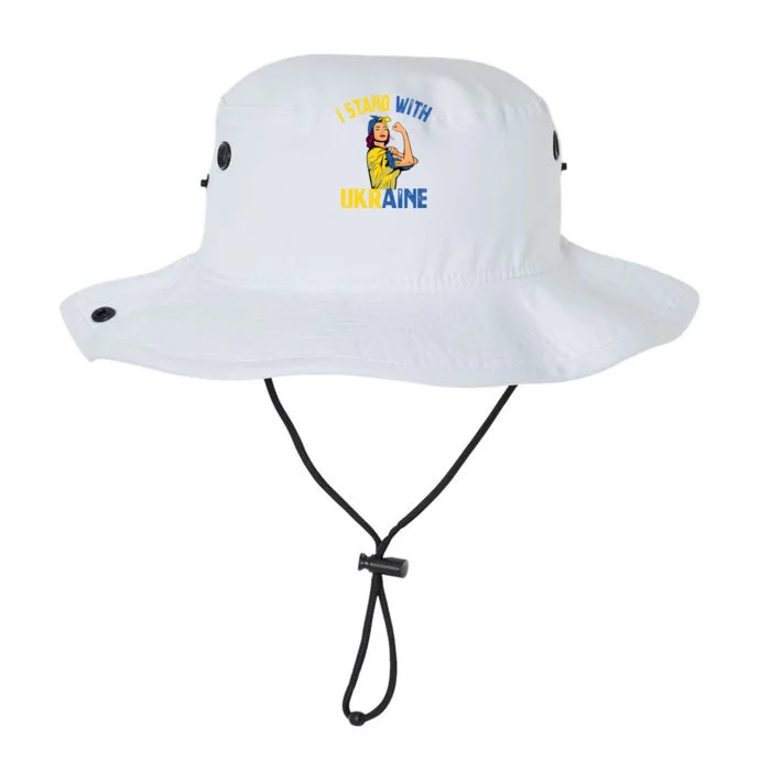 Wo I Stand With Ukrain Support Ukraine Flag Gift Legacy Cool Fit Booney Bucket Hat