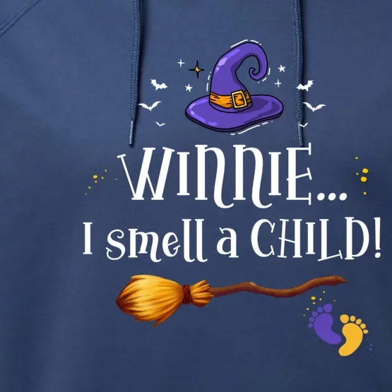 Winnie I Smell A Child Halloween Pregnancy Announcet Gift Performance Fleece Hoodie