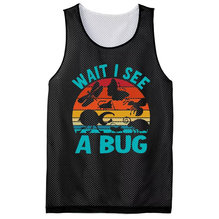 Wait I See A Bug Mesh Reversible Basketball Jersey Tank