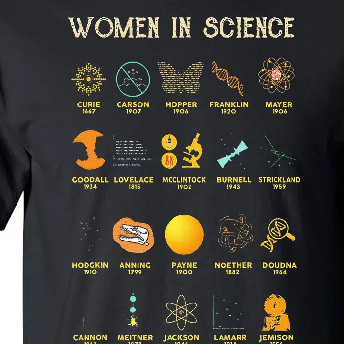 Women In Science Tall T-Shirt