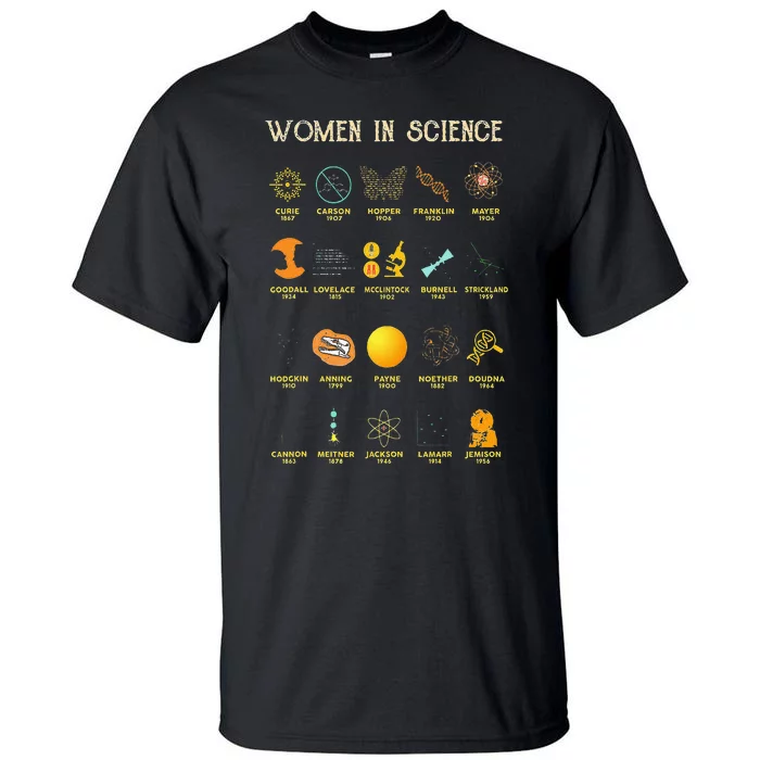 Women In Science Tall T-Shirt