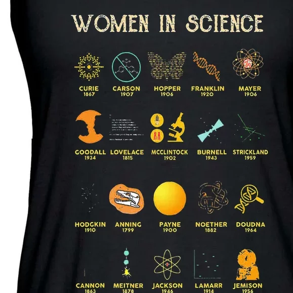 Women In Science Ladies Essential Flowy Tank