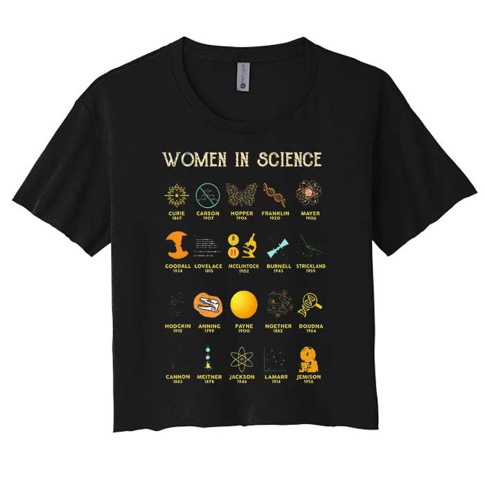 Women In Science Women's Crop Top Tee