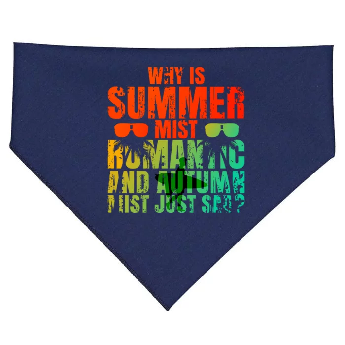 Why Is Summer Mist Romantic And Autumn Mist Just Sad USA-Made Doggie Bandana